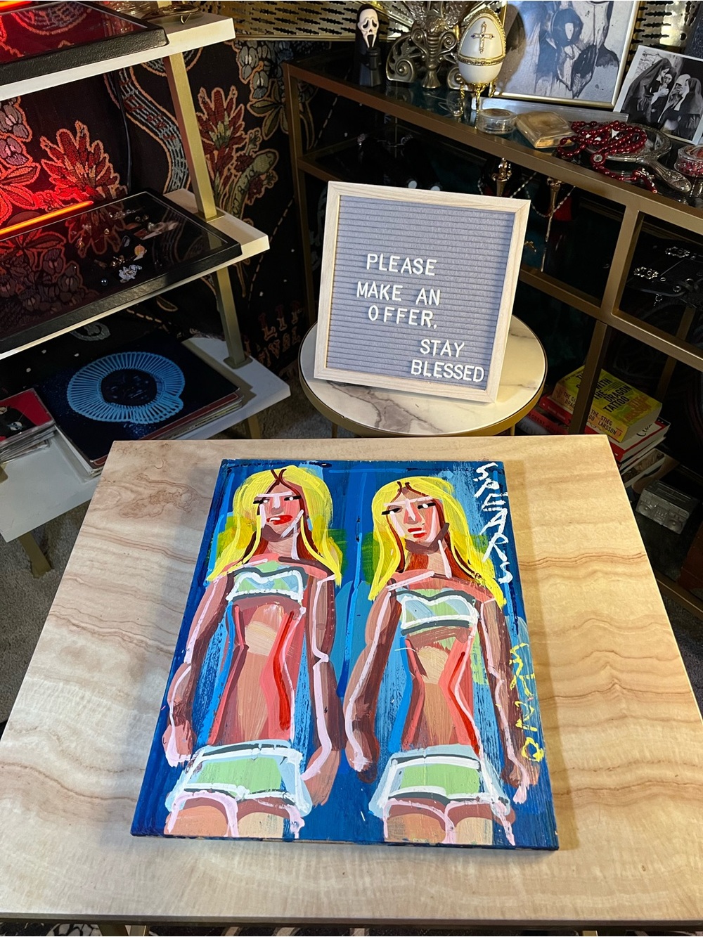 2020 Britney Spears by Steve Keene 13”x16”